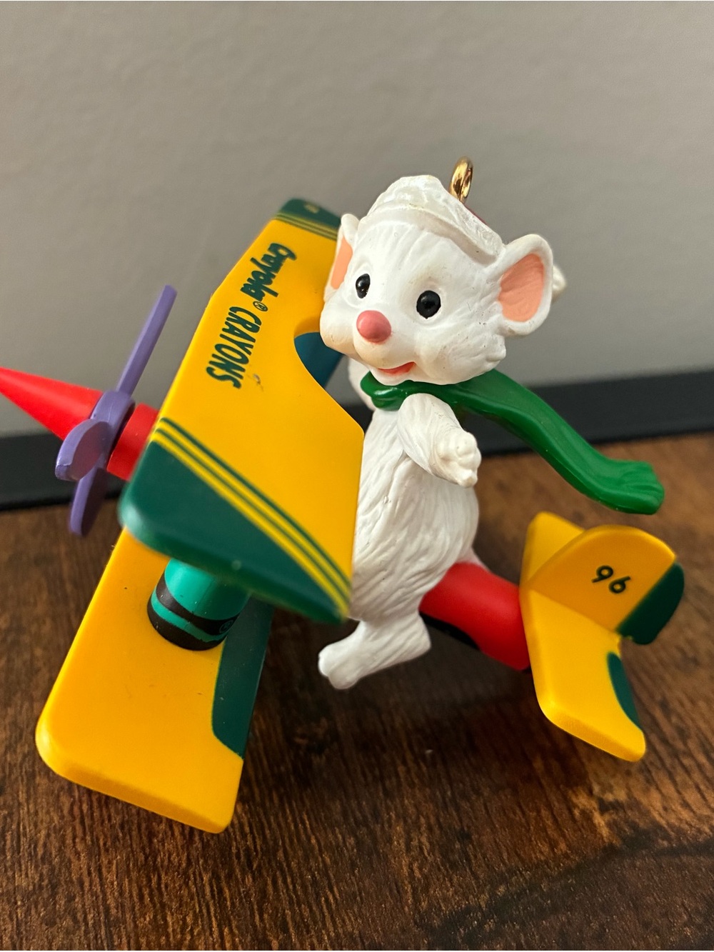 Hallmark 1996 Artist Ken Crow Signed Crayola “Bright Flying Colors” Ornament